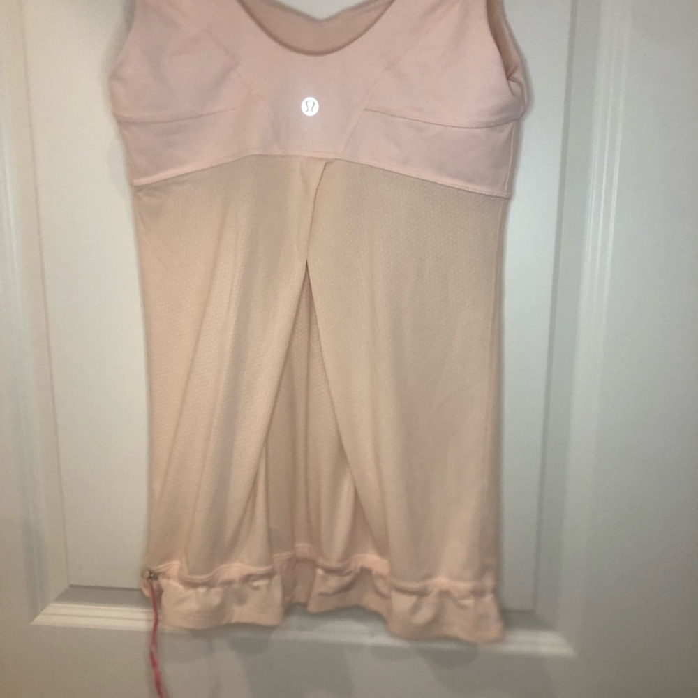 Lululemon Wamo Camo Heathered barely Pink Tank Top | Size 6